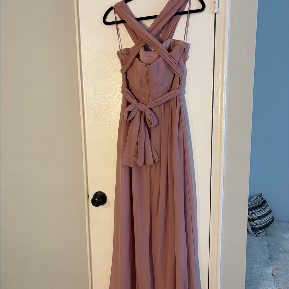 Birdy Grey Strapless Mauve Gown - Picture 6 of 8